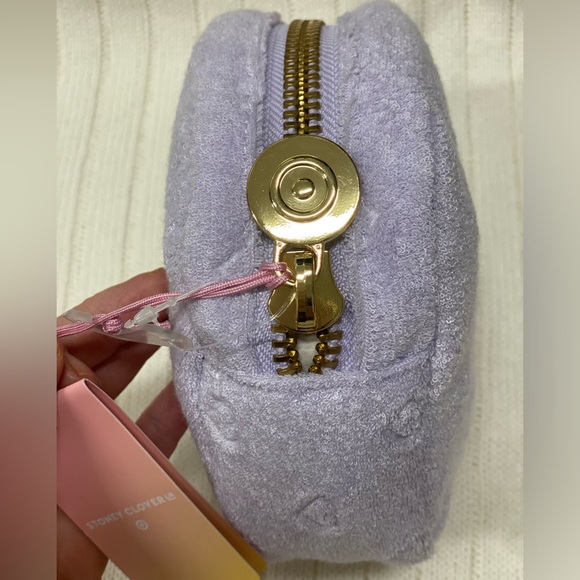 NWT Stoney Clover Lane xTarget Limited Edition Purple Terry Cloth Pouch w/hearts - Picture 12 of 14